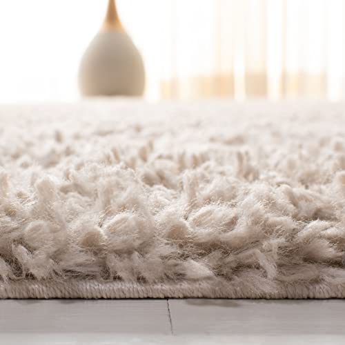 Tapete decorativo SAFAVIEH August Shag 9' x 12' Beige miniatura 5