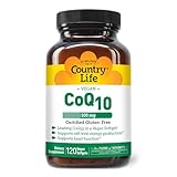 Country Life Simply CoQ10, Supports Heart Function, 100mg, 120 Softgels, Certified Gluten Free, Certified Vegan…