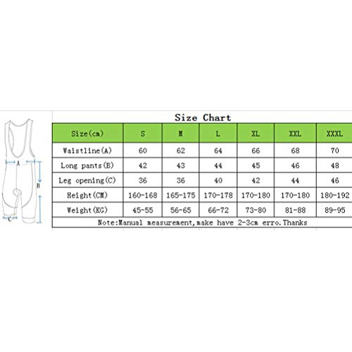 Shenshan Men's Outdoor Sports Cycling 3D Pad Bib Short Black