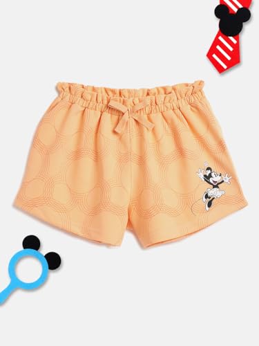 Image of Li'l Tomatoes Girls Cotton Looper Shorts | Summer Casual Wear | Elastic Waist with Drawstring | Soft & Comfortable | 7-16 Years