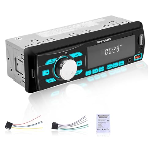 1 Din autoradio Bluetooth - récepteur de Radio FM - USB/clé USB/entrée aux/Lecture de Carte TF