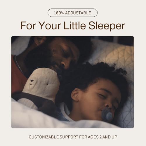 Image of Coop Home Goods Original Adjustable Toddler Pillow and Ultra-Tech Waterproof Protector White Bundle, Breathable Mini Pillow for Kids with Adjustable Support and Premium Memory Foam