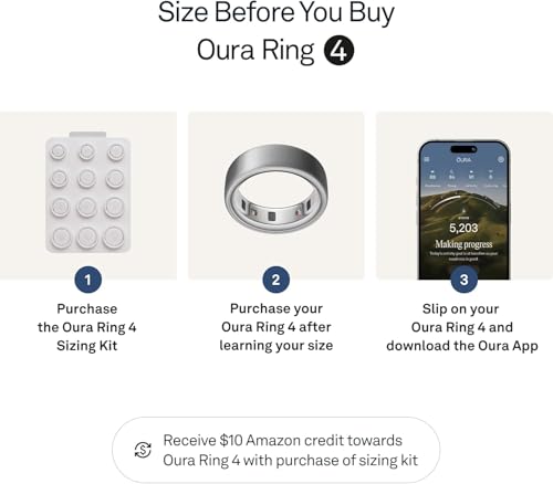 Image of Oura Ring 4 - Brushed Silver - Size 4 - Sleep, Activity, Women's Health, AI Advisor, Up to 8 Days of Battery Life, Size Before You Buy, Android & iOS Compatible