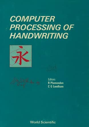 Computer Processing Of Handwriting Computer Processing Of Handwriting book cover