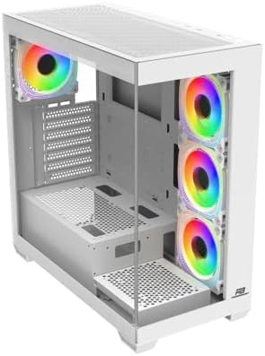 POWER BOOST PB-A7510B ATX Bilgisayar Kasası, Beyaz, 750W 80 Plus Bronze Güç Kaynağı, 4x120mm ARGB Fan - Görsel 4