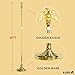 A-ONE 8FT Telescopic Indoor Flagpole Kit, Heavy Duty US Telescoping Aluminum Flag Pole with Base Stand and Gold Eagle Topper Ornament, Golden