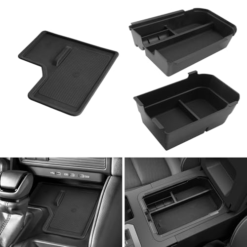 LUWU for Toyota LC250 Prado J250 2024 2025 Accessories Set 2024 Toyota Land Cruiser Center Console Organizer 2PCS & 2024 Toyota Land Cruiser Center Console Mat 1PC