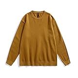 Photo Gallery jilip maglione pullover da uomo moda girocollo tinta unita allentato soft touch knit manica lunga autunno inverno, marrone, 4x-large Photo Gallery jilip maglione pullover da uomo moda girocollo tinta unita allentato soft touch knit manica lunga autunno inverno, marrone, 4x-large