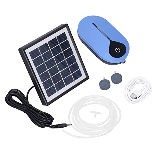Aquarium Bubbler, Air Pump Aquarium, Oxygen Pump Solar Air 3 Gear Large Volume Low Noise 6V 1.5W, Suitable For Fish Tank Aquarium #TOP4