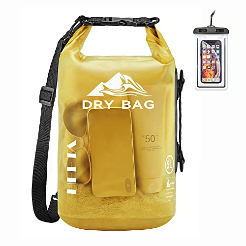 HEETA Waterproof Dry Bag for Women Men, Roll Top Lightweight Dry
