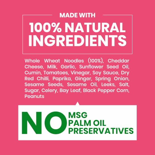 Image of Yu Foodlabs 100% Whole Wheat Hot & Sweet Barbeque Instant Noodles - Zero Preservatives Zero Oil Zero & Zero MSG - Atta Noodles in 6 Mins - Veg - 420g (70g x Pack of 6) - Yu, 420 gram, Hot & Sweet