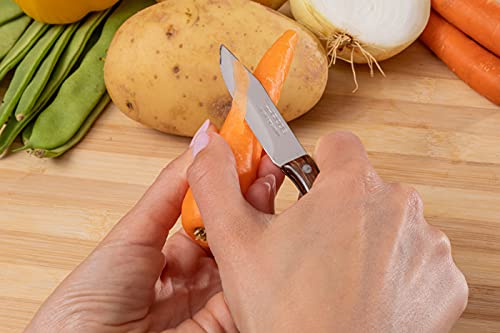 Cuchillo mondador Arcos con hoja de acero inoxidable y mango de madera noble, pack de 4 7