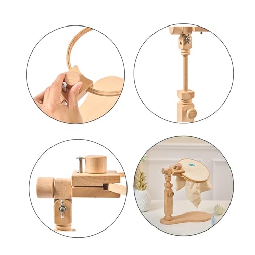 Support broderie rotatif en bois double : optimisation de l'espace - 7