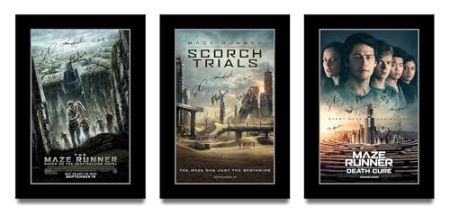 Ensemble d'affiches signées The Maze Runner impression photo A4 haute qualité