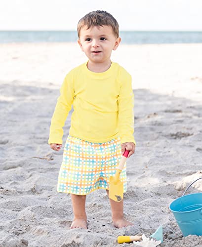 Image of RUGGEDBUTTS Baby /Toddler Boys Long Sleeve Rash Guard Swim Shirt w /UPF 50+