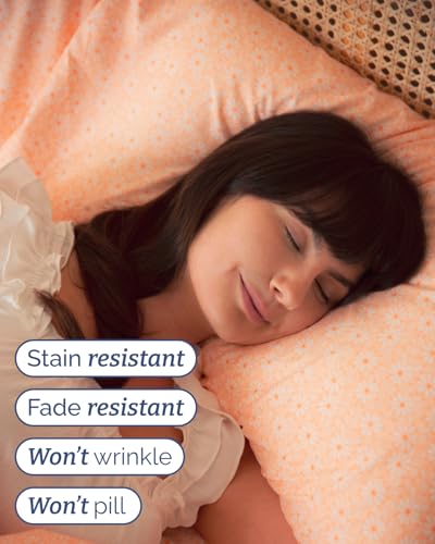 Image of Twin XL 3 Piece Floral Sheet Set - Breathable & Cooling - Blush Daisies
