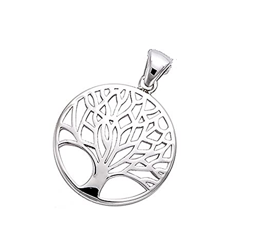 Arbre de vie pendentif argent massif 925 idéal cadeau anniversaire