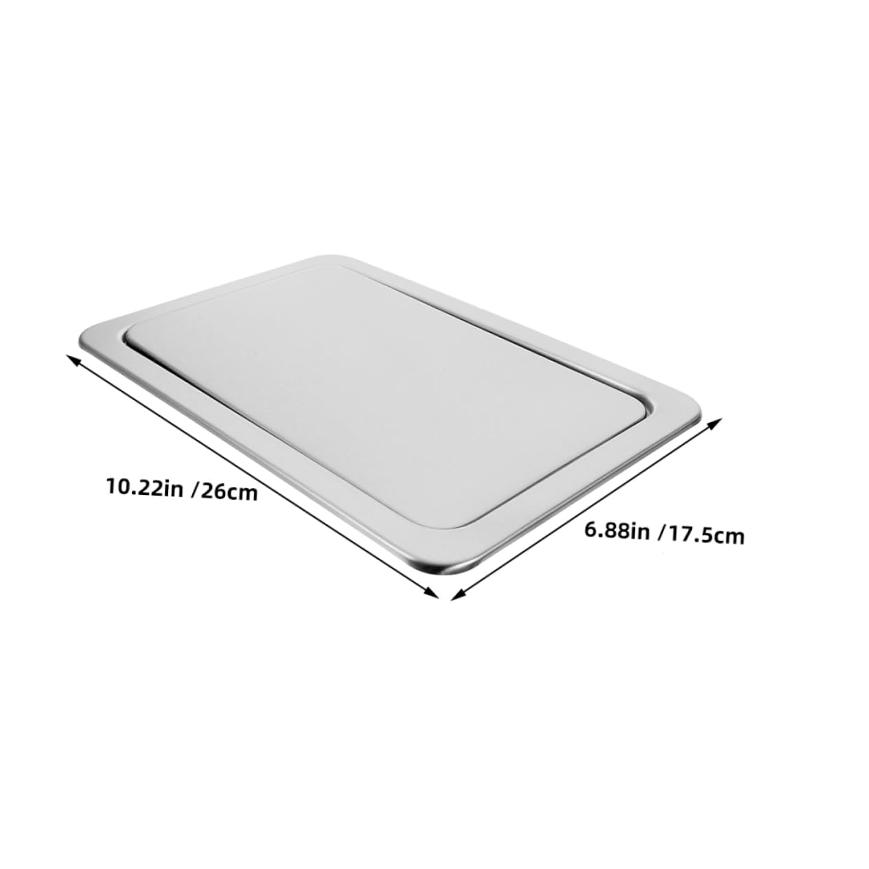 DECHOUS Stainless Steel Flip Lid Trash Can Lid for Under Sink Use Space Saving for Kitchen Bathroom Bar Areas Odor Design
