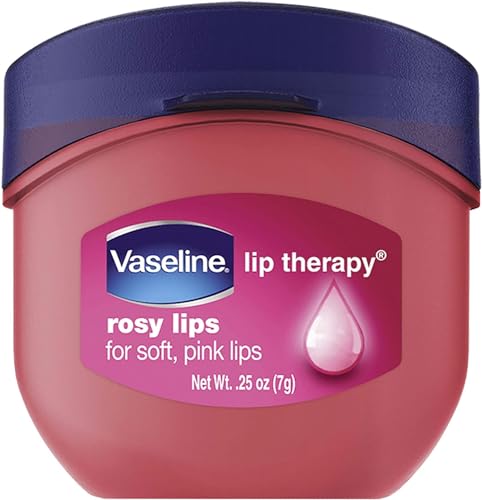 Image of Vaseline Lip Therapy Rosy Lips Flavor Dry Chapped Lips 0.25 Oz (7G), Pink
