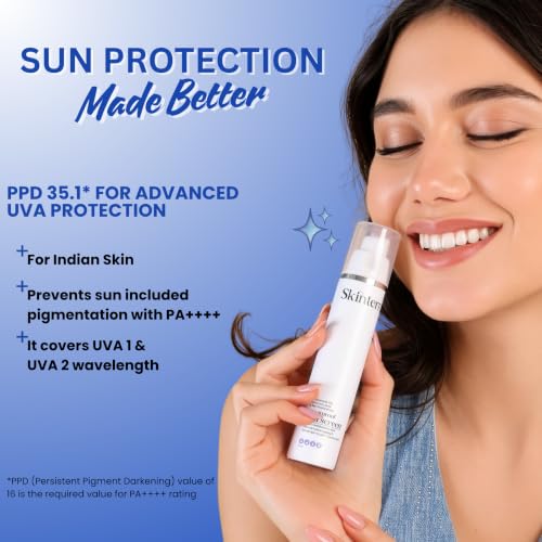 Image of Niacinamide 10% Hyaluronic Acid & Beet Root Extract Sweatproof Sunscreen SPF 50 PA+++ for | For All Skin Types | Broad Spectrum UV Protection Lightweight Daily Sun Care | 50 ml