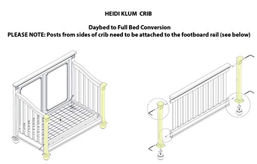 Full-Size Conversion Kit Bed Rails For Truly Scrumptious Cribs | Multiple Finishes Available (Mist) #TOP7