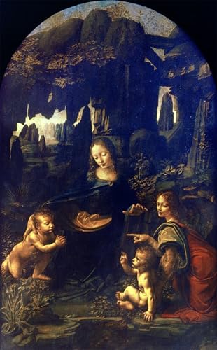Tableau Damerochers de Léonard de Vinci affiche art 60x90cm