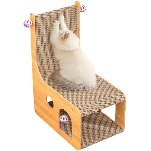 Arranhador Cadeirinha 3 Em 1 Interativo Para Gatos Com Brinquedos Antistress Antistress Interativo L