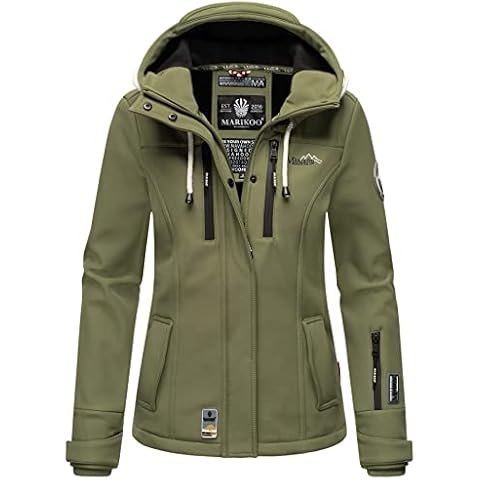 MARIKOO Damen Softshell Jacke Winterjacke wasserabweisend Outdoor B864 Cover