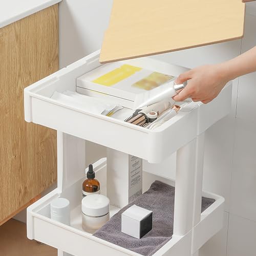 Organisateur mobile polyvalent 3 niveaux pour chambre et salle de bain - 5