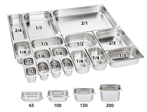 Récipient GN 1/1 inox anti-déformation 28 l pour restauration