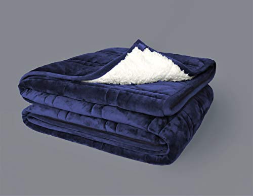 Sherpa Fleece Minky Pine & River Weighted Blanket -Luxurious Warmth | Soft, Cozy