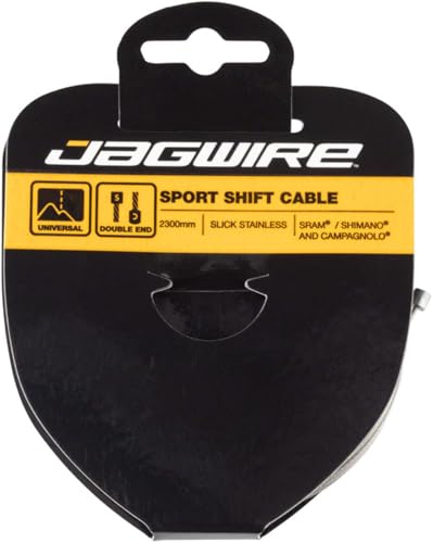 Câble pour vélo Jagwire en acier inoxydable argenté pour dérailleur vtt