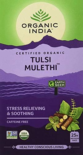 Organic India Green Tea|Organic India Tulsi Mulethi, 25 Tea Bags