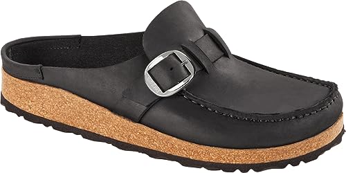 Birkenstock Buckley Clog - Oiled Leather Black EU 37 (US Women's 6-6.5) Regular