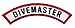 Divemaster Diver Chevron Patch Embroidered Iron On Scuba Diving Emblem Souvenir