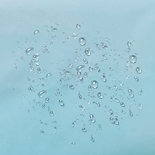 Tikabc Shower Curtain Liner, Blue Lightweight Shower Curtain Liners, Plastic Shower Curtains, 72X72 Inch Peva Shower Liner With 12 Grommet Holes 3 Magnetic Weights #TOP3