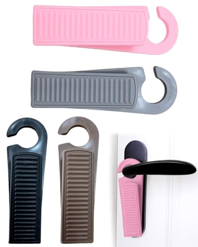 ZEXIJOW Set de 4a Cuña Puerta de Goma para Suelo,CuñA Puerta Protección de Pared y Muebles,Cuñas universales para todo tipo de suelo en Interiores y Exteriores,Para baldosas,Alfombras,Pisos