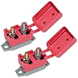 BFXM 2PCS Auto Reset Circuit Breaker, Stud Type Circuit Breakers with Cover, 12V - 24V DC 40 Amp Breaker for...