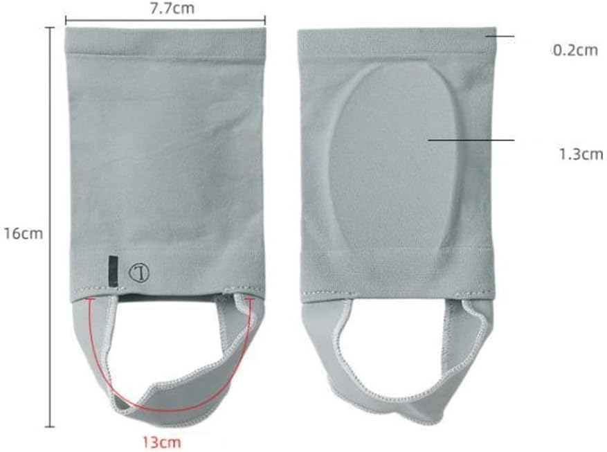 Arch Support Sleeves with Plantar Relief, Pain Flat Feet, Heel Spurs,with Built-in Gel pad Comfortable Compression Foot Sleeves 1 pairs (Beige) - Image 3