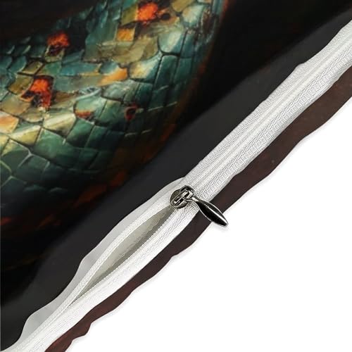 Parure de lit serpent 200x200 housse de couette microfibre sans repassage pour lit ado