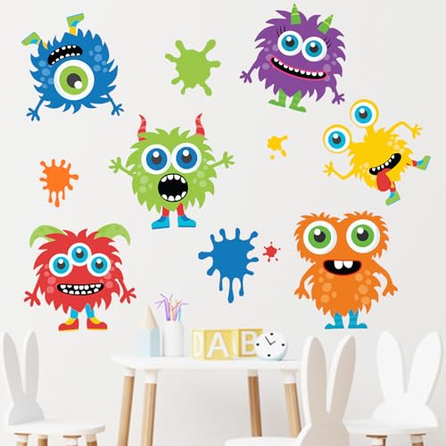 Vinilo Decorativo Mfault Monstruo Infantil 35x12 pulgadas miniatura 3