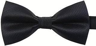 ربطة عنق للرجال من ال اكس تي نيس، ربطة عنق قابلة للتعديل مع خطاف، ربطة عنق مربوطة مسبقا بلون سادة للاطفال البالغين، ربطة عنق معقودة بالفعل على شكل فراشة بألوان مختلفة للحفلات وحفلات الزفاف