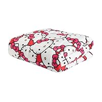 OHS Weighted Blanket 3kg, Hello Kitty Print Calming Sensory Blankets for Women Anxiety Relief Therapy Soft Licensed Weighted Blanket, 100 x 150cm(Disclaimer:Only suitable for age 3+years)