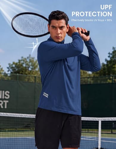 (Campaign lD:1VLL9EA2UUTFC，Commission rate:10%) + PINSPARK Men's 1/4 Zip Pullover Quarter Zip Athletic Golf Shirts - image 3