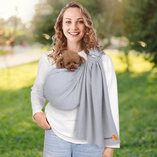 Dog Sling Carrier for Small Dogs,Carrying Wrap Anti-Anxiety Cat Sling,Adjustable