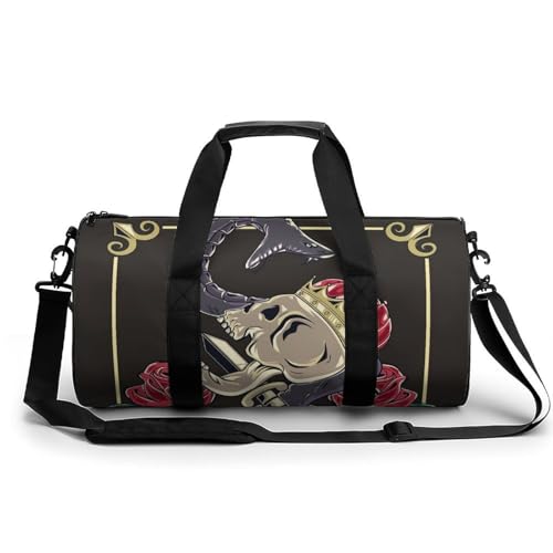 Sac de sport gym crâne serpent multifonction et duffel bag de randonnée