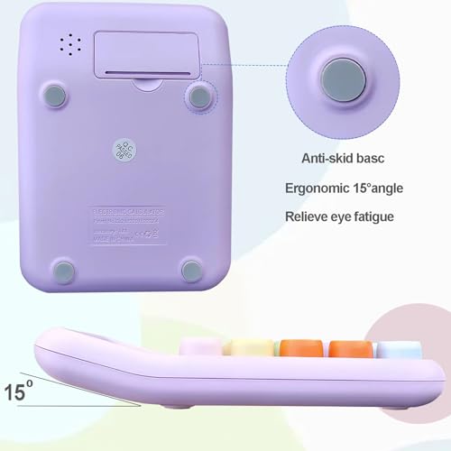 Calculadora de escritorio con botón grande y pantalla de 12 dígitos de diseño bonito 5