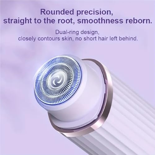 Image of AVNISH Facial Hair Remover Trimmer for Women Rechargeable Cordless Electric Shaver Instant Gentle Smooth Skin Hypoallergenic Blade Multipurpose Use For Upper Lips Cheeks Forehead Peach Ideal For On-The-Go