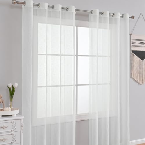 Cenefa blanca de poliéster para ventana y separación de ambientes de hogar 5