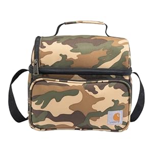 Carhartt Insulated 12 Can Two Compartment Lunch Cooler, Camo, One Size
